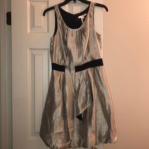 Champagne short sleeve dress